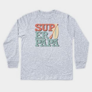 Super Papa Kids Long Sleeve T-Shirt